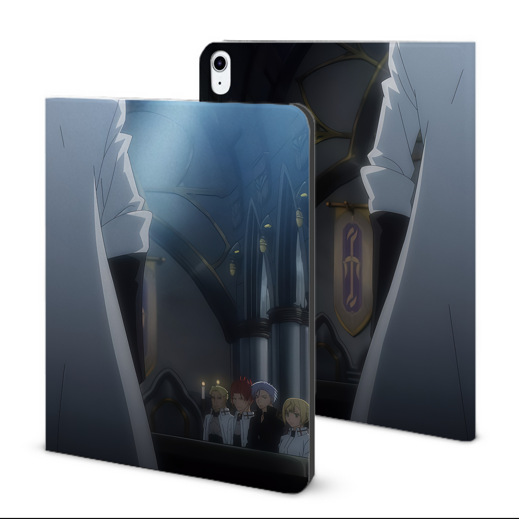 （画像用） 転スラ Regarding Reincarnated to Slime IPad ケース ブック型 PUレザー TPU 耐衝撃 軽量 薄型 ペン収納なし 全面保護 IPad 各モデル対応